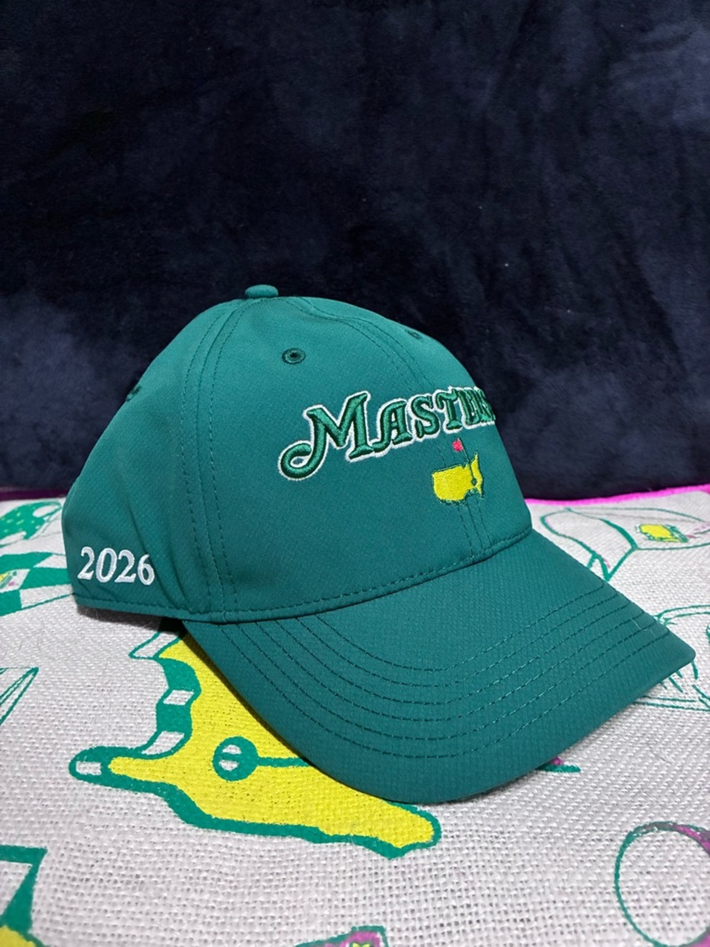 Masters Golf Hat 2026 With Logo and Year. Green